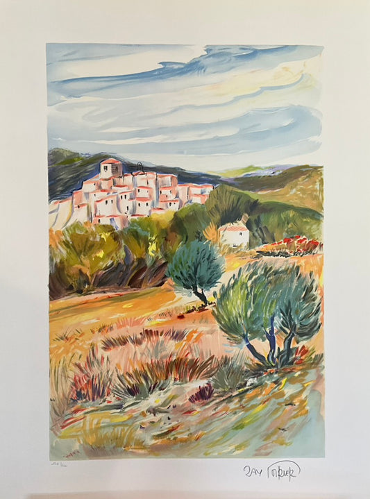 Ray Poirier "Village Perched on the Hill"